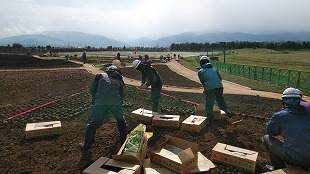 神山緑地の職人